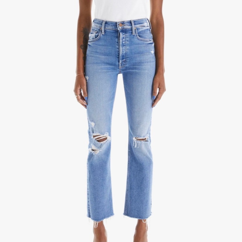 NWT Mother The Tripper Ankle Fray - Play Like A Pirate. Size 26